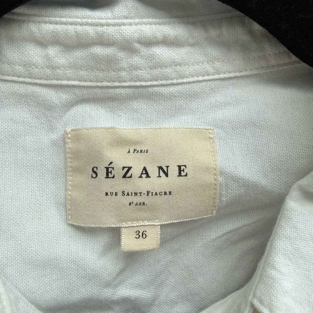 Sézane Tomboy Shirt, Embroidered Hearts - Picture 4 of 8